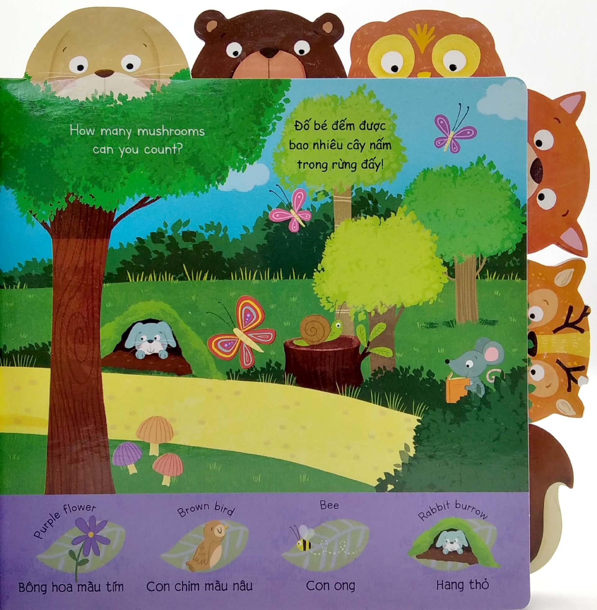 Bộ Sách Cùng Xem Và Khám Phá - Song Ngữ Anh Việt: Khám Phá Biển Sâu + Tham Quan Nông Trại + Vui Chơi Trong Rừng + Bước Vào Rừng Rậm