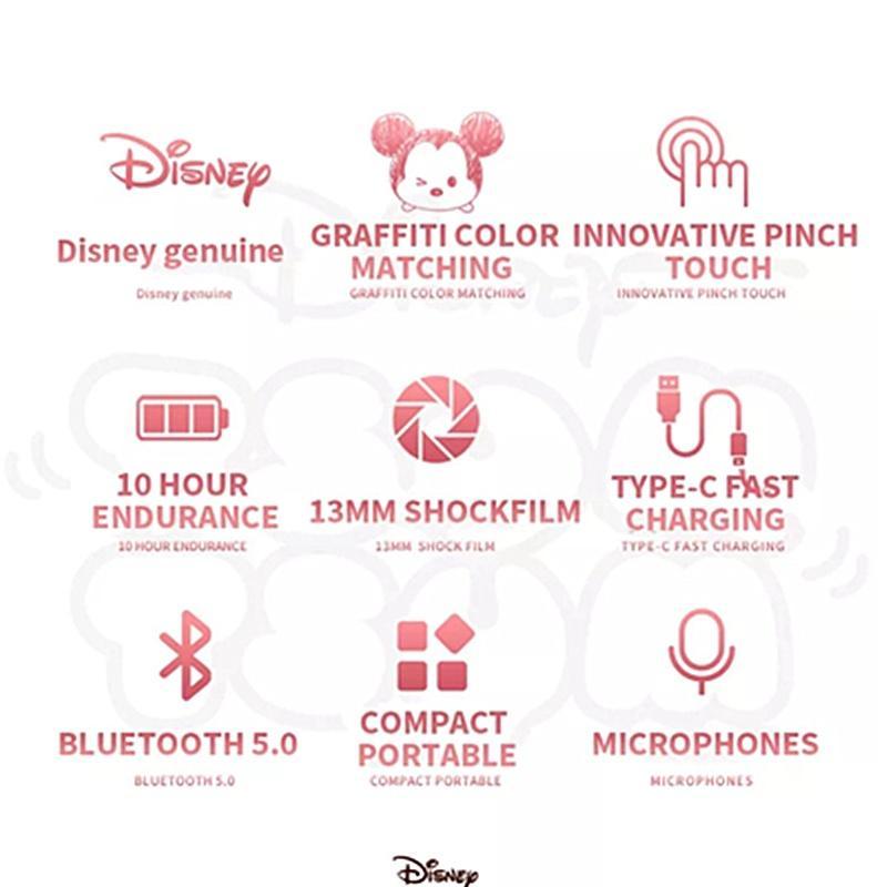 Tai nghe không dây Có Mic Hình Chuột Mickey Disney