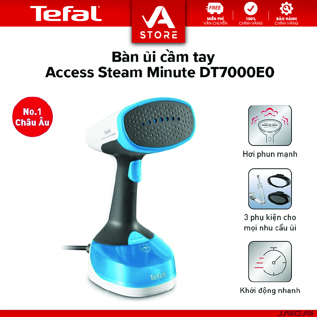 Bàn ủi hơi nước cầm tay tiện lợi Tefal DT7000E0 - Hàng Chính Hãng