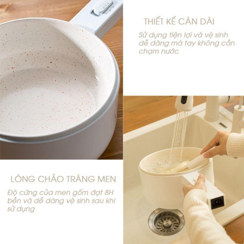 Nồi lẩu điện mini chống dính đa năng OLAYKS