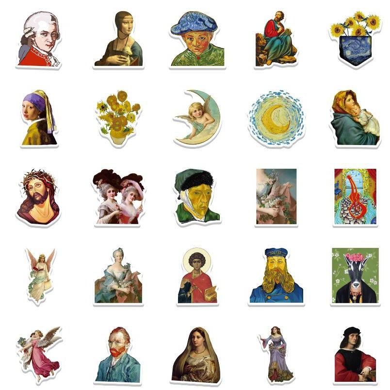 Sticker dán cao cấp tranh hội họa Cực COOL ms#199