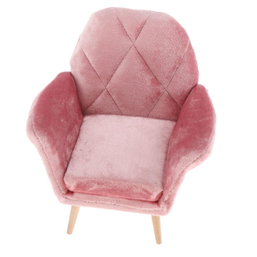 1/6 Pink Dollhouse Single Sofa Japanese-style