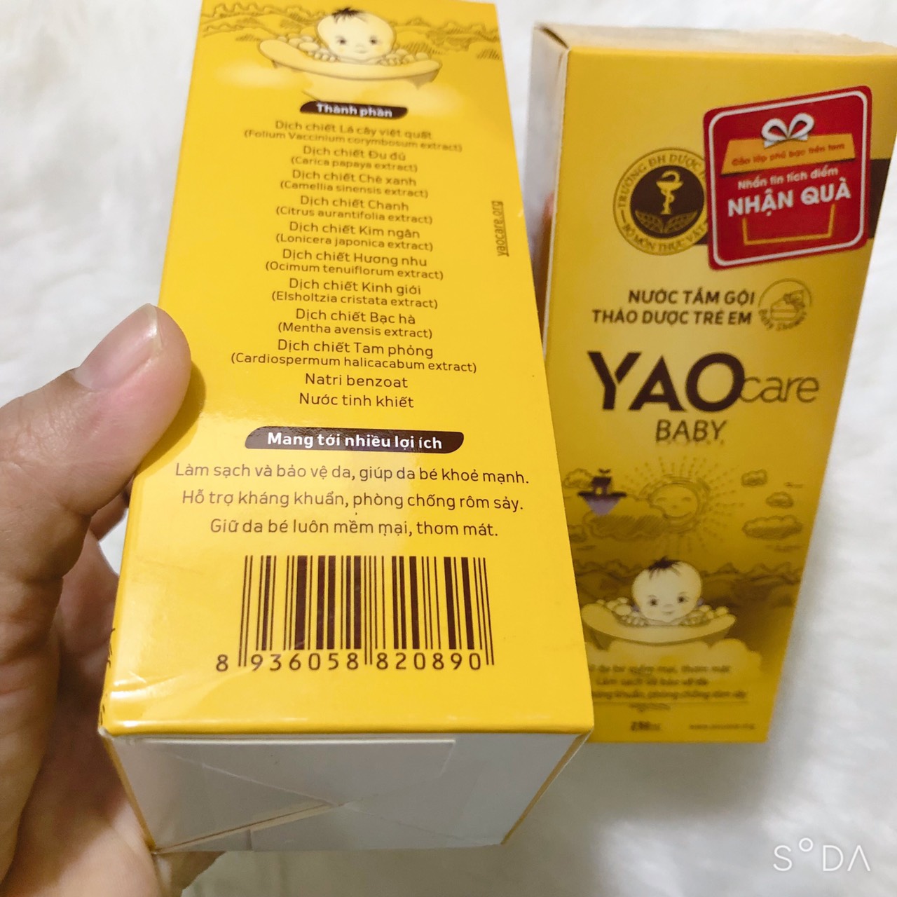 Nước tắm gội Thảo Dược cho bé Yaocare 250ml