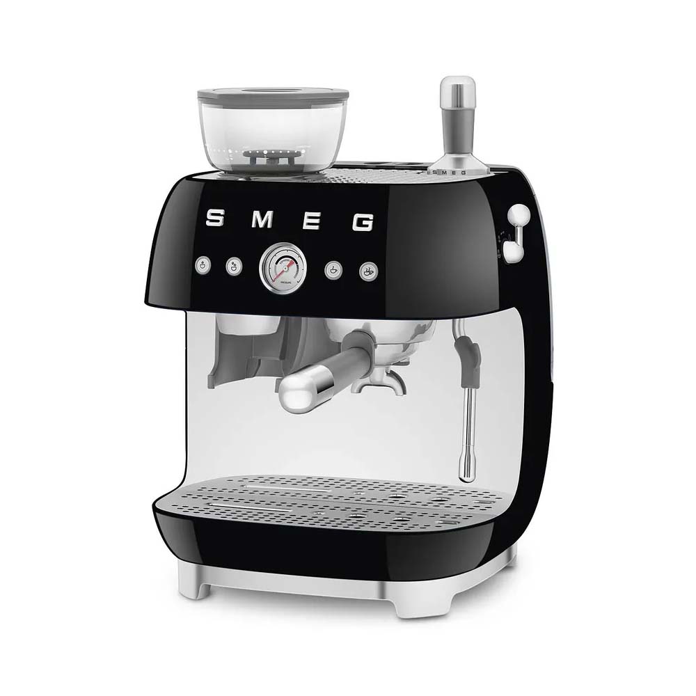 Máy pha cafe SMEG EGF03BLEU màu đen kèm cối xay Hàng chính hãng