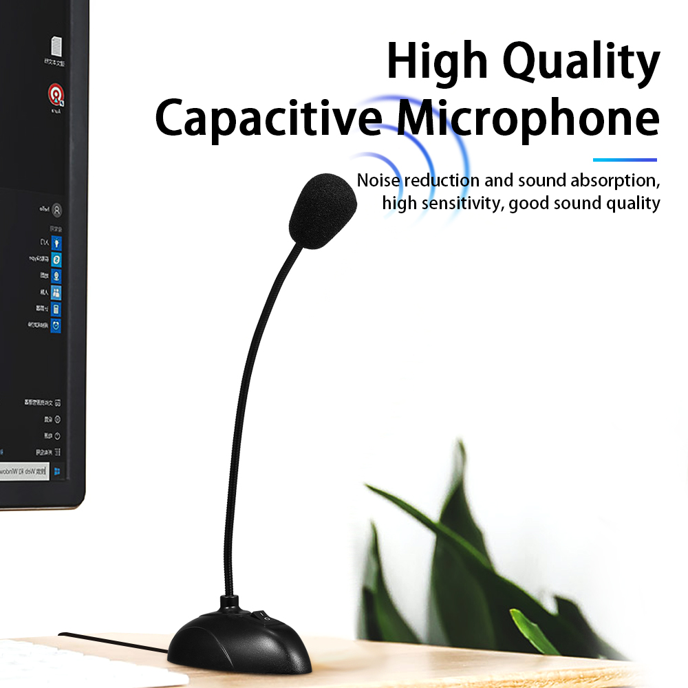 Máy Tính Để Bàn Với Micrô Có Dây Giao Diện 3,5 Mm Cho Bài Giảng Hội Nghị Trò Chuyện Bằng Giọng Nói
