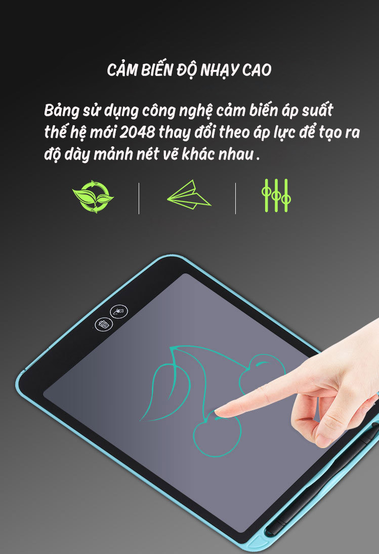 Bảng viết vẽ tự xóa thông minh có thể xóa từng nét Promax A12