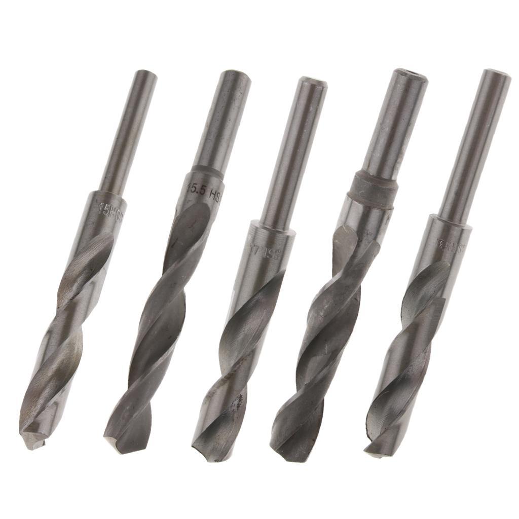 2x1Pc High Speed Steel 1/2 Drill Straight Shank Metal Drill Bit 15mm