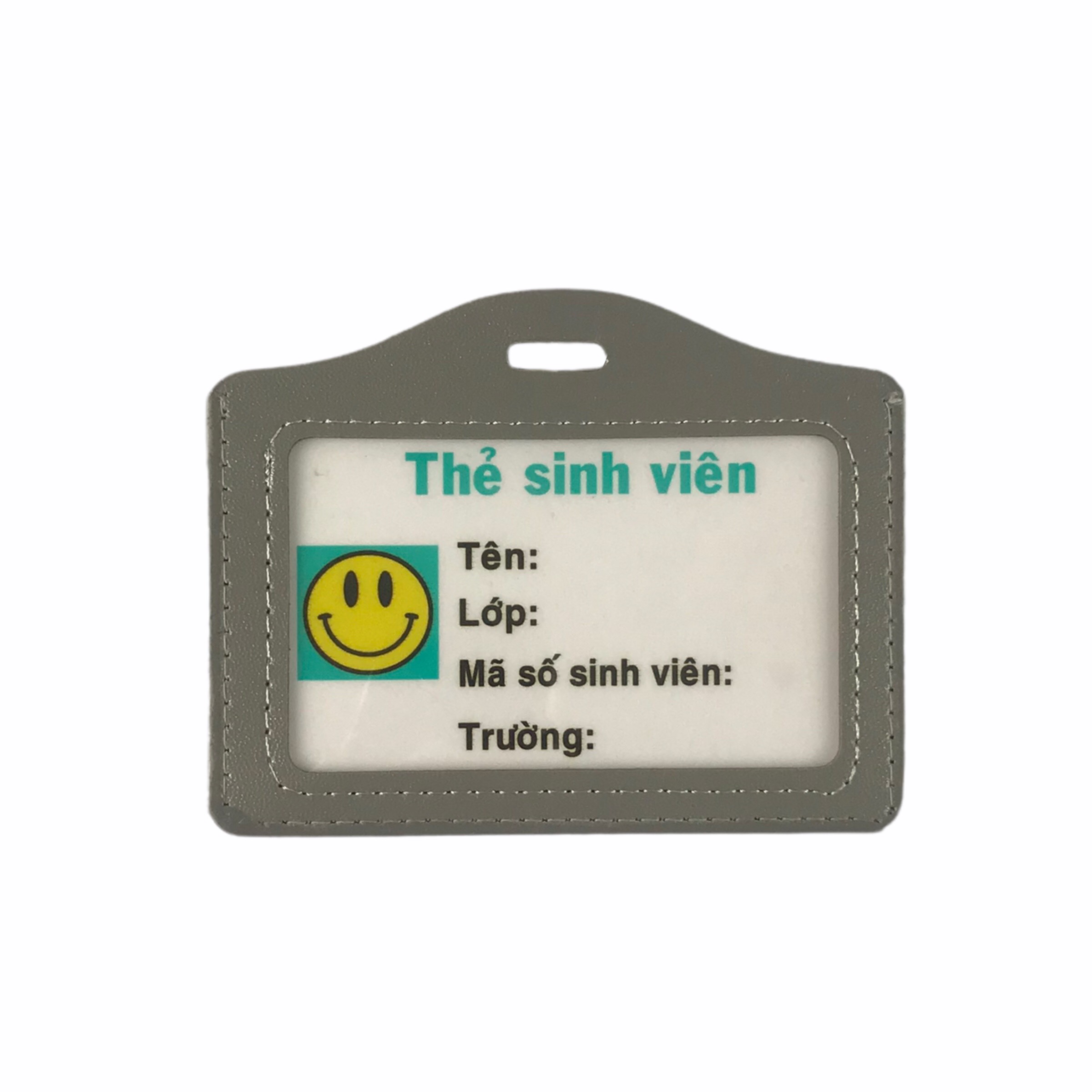 Bảng tên da 8.5x5.5cm 2 mặt kiếng ngang (50)