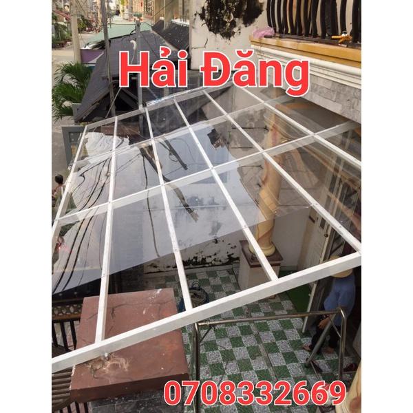 ( Khổ cao 1,22m hoặc khổ cao 1,52m x Dày 2li) Tôn nhựa phẳng POLY ĐẶC LẤY ÁNH SÁNG (màu TRẮNG/ màu XANH) lOẠI 1