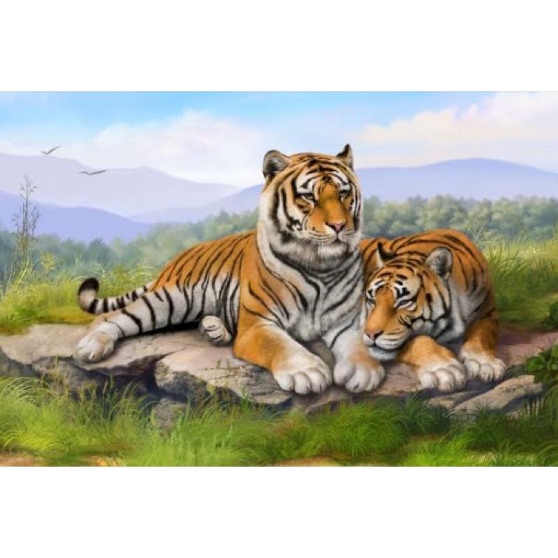 Tranh hổ dán tường 3d. tranh in vải lụa KT 120x80. in kích thước theo yêu cầu 0972644807
