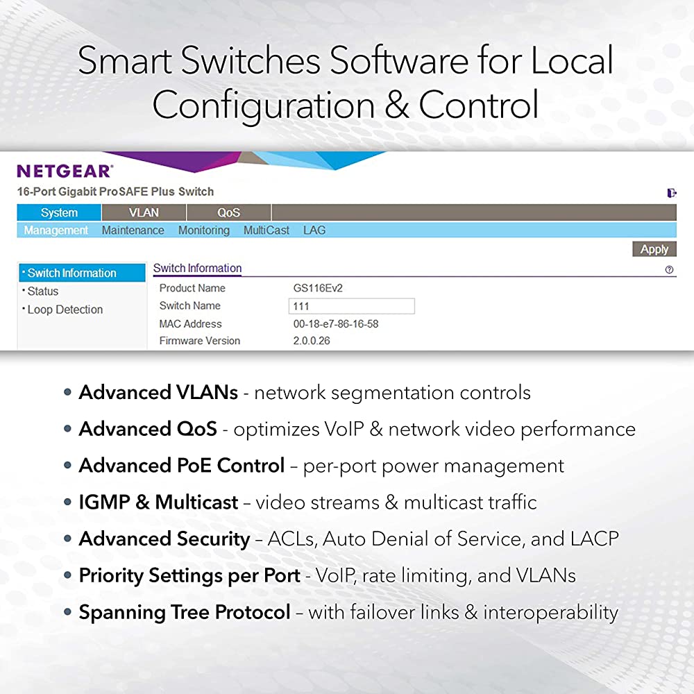 Thiết Bị Chuyển Mạch Để Bàn 8 Cổng 10/100/1000M PoE+ và 2 cổng quang SFP 1000M Gigabit Ethernet S350 Smart Managed Pro Switch Netgear GS310TP - Hàng Chính Hãng