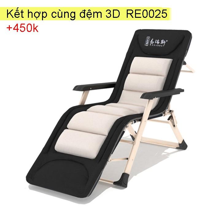 Re0254 Ghế xếp nằm ngủ trưa văn phòng thư giãn - Ghế xếp khung thép gấp gọn tiện lợi