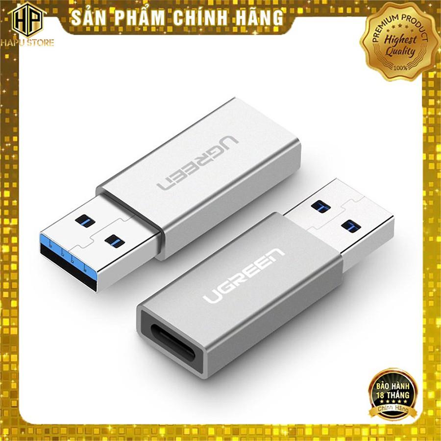 Đầu chuyển đổi USB 3.0 sang USB-C Ugreen 30705 chính hãng - Hàng Chính Hãng