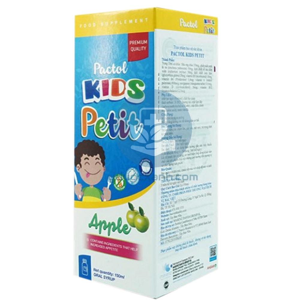 PACTOL KIDS PETIT, 150ml, Siro hỗ trợ bé ăn ngon miệng của Châu Âu - Y Dược Xanh