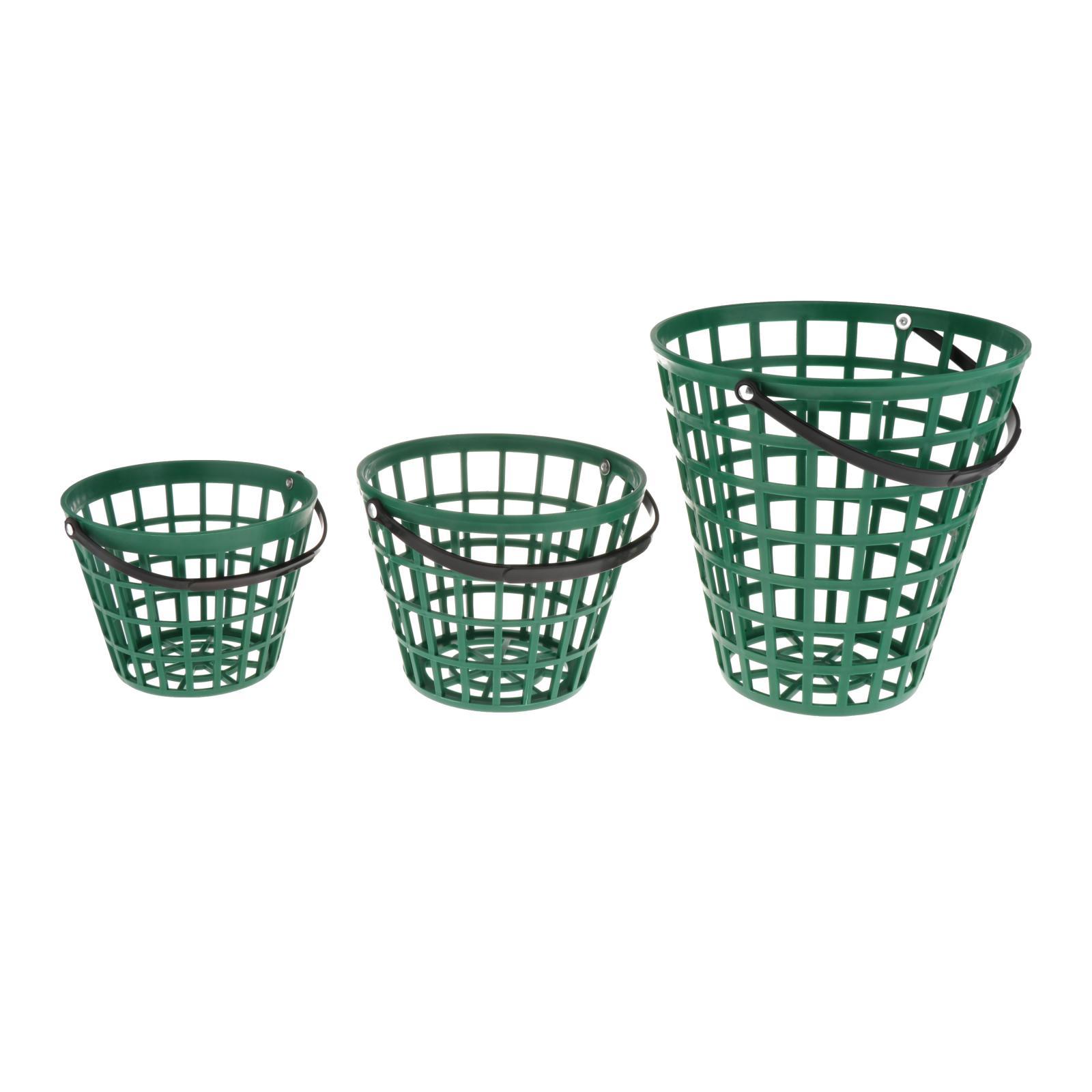 Unbreakable Golf Ball Basket, Golfball Container with Handle Ball Holder Contains 25/50/100 Balls Range Accessories