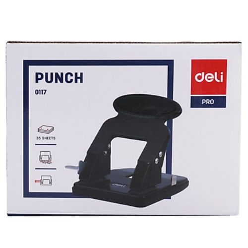 Máy đục lỗ Deli - E0117 màu đen