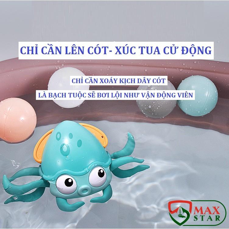 Đồ chơi bạch tuộc bơi lội trong nước lên cót chạy ngang Đồ chơi nhà tắm tắm vui nhộn cho bé