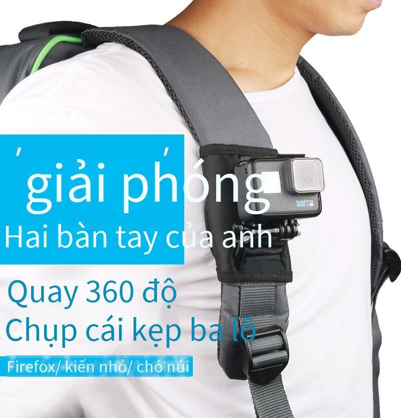 Giá thấp nhất phù hợp với ngực máy ảnh gopro hero DJI Mijia SJ khung cố định ba lô máy ảnh thể thao kẹp đa năng