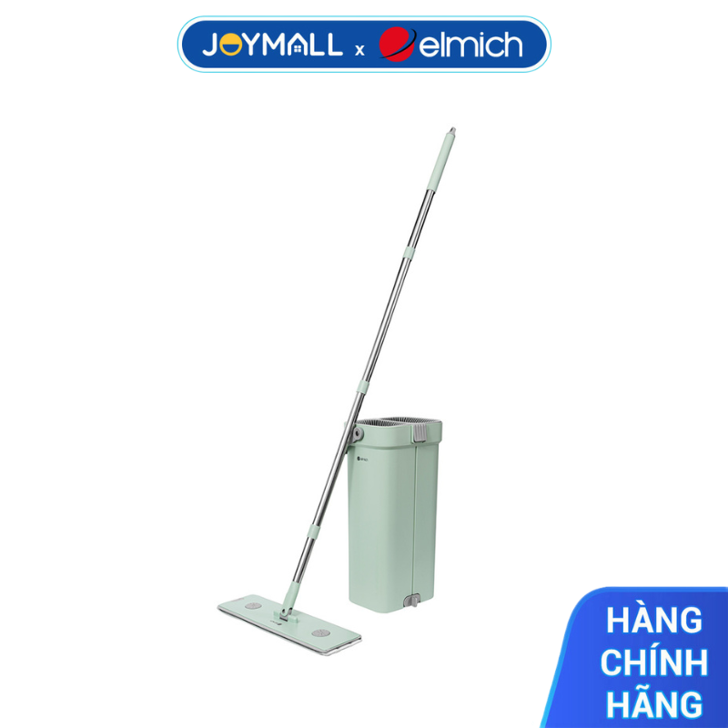 Bộ Lau Sàn 2 Ngăn Elmich EL3004, Hàng Chính Hãng, Đầu Xoay 360 Độ, Làm Sạch Hiệu Quả - JoyMall