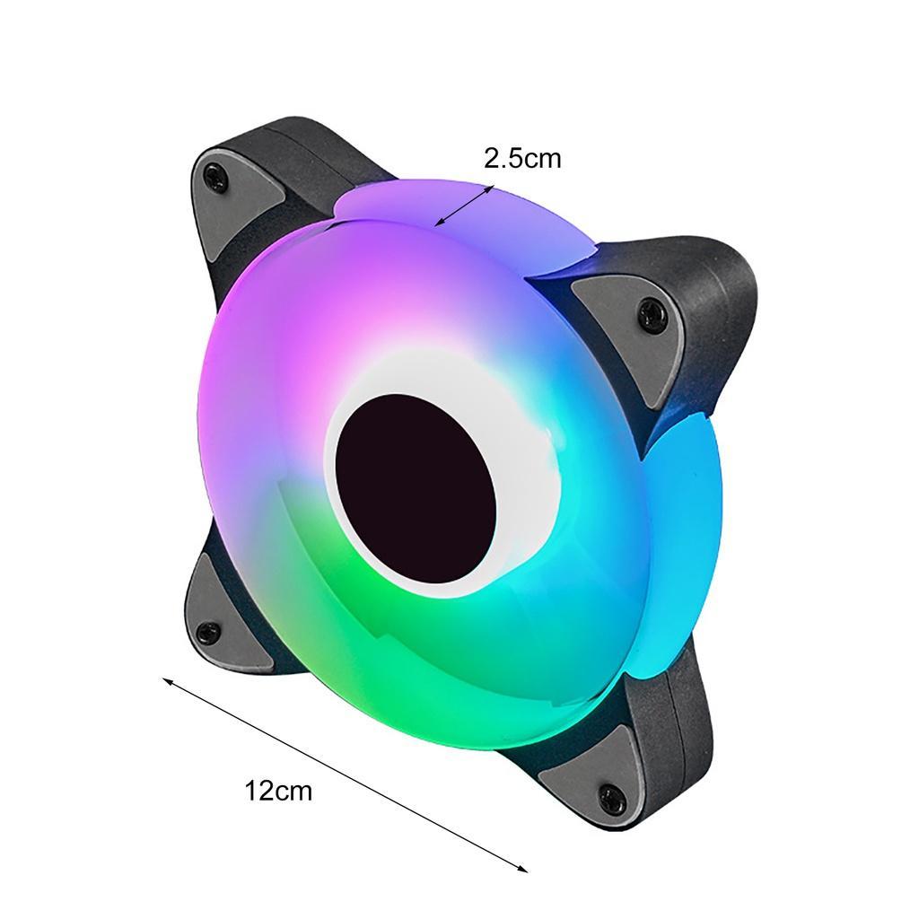 Quạt tản nhiệt gắn đèn LED không tiếng ồn mạnh mẽ cho máy tính để bàn