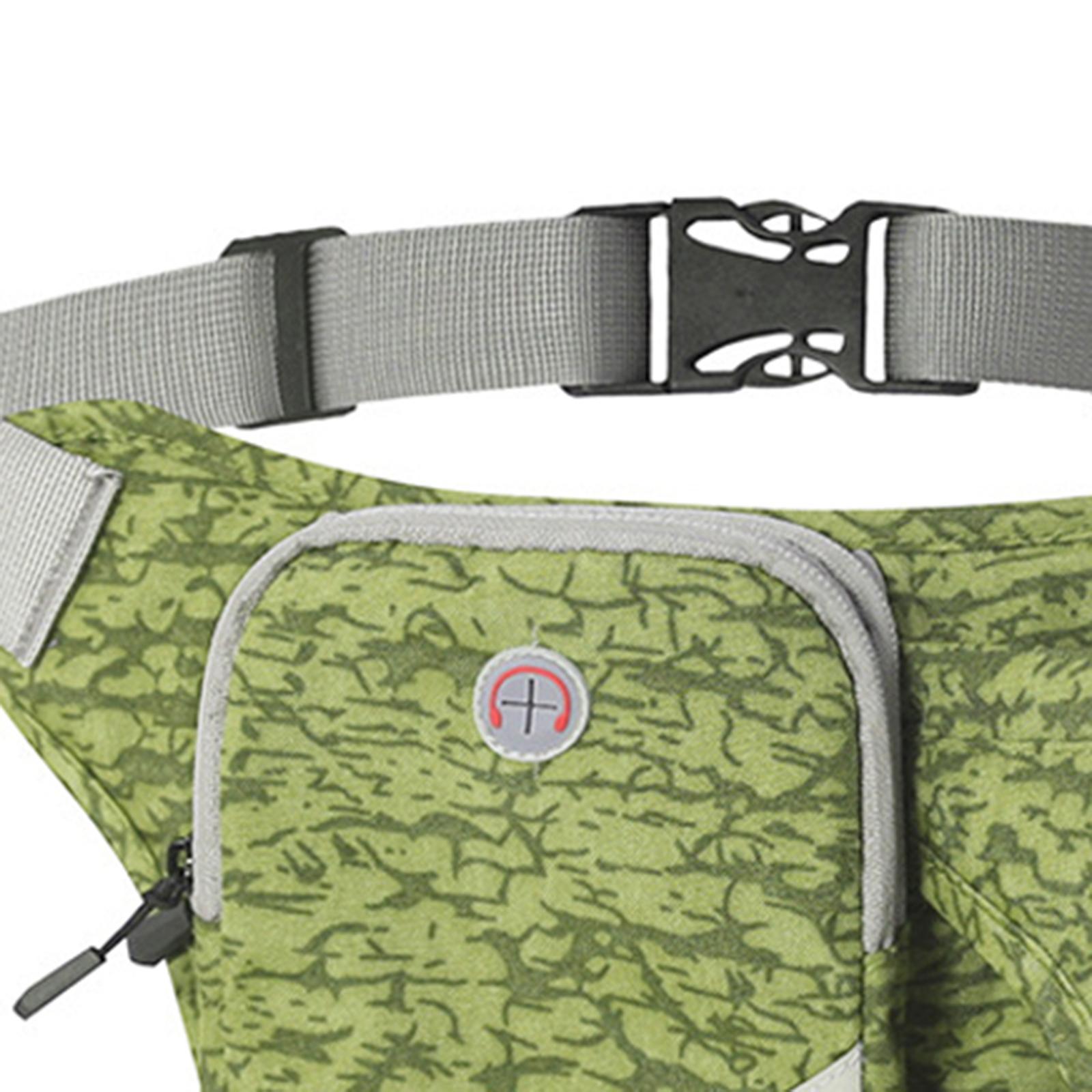 Running Belt Fanny Pack, Adjustable Running Waist Pack Bag with Water Bottle Holder, Unisex Sport Pouch Belt for Fitness Jogging Hiking Travel