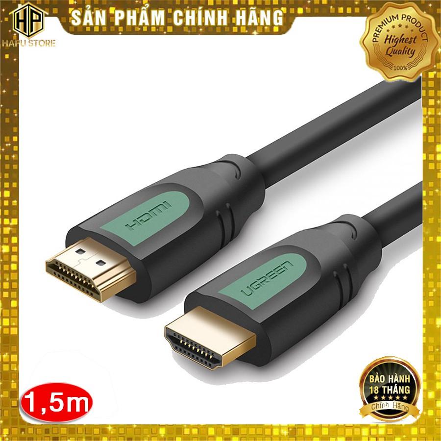 Cáp HDMI 2.0 Ugreen 40461 dài 1,5M hỗ trợ 3D full HD 4Kx2K -Hàng Chính Hãng