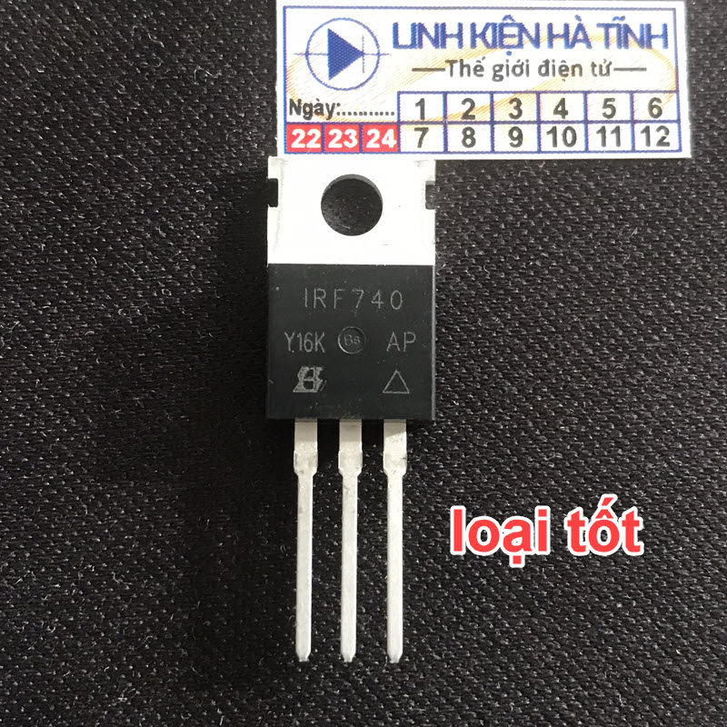 IRF740N IRF740 TO220 MOSFET N-CH 10A 400V lưng đồng