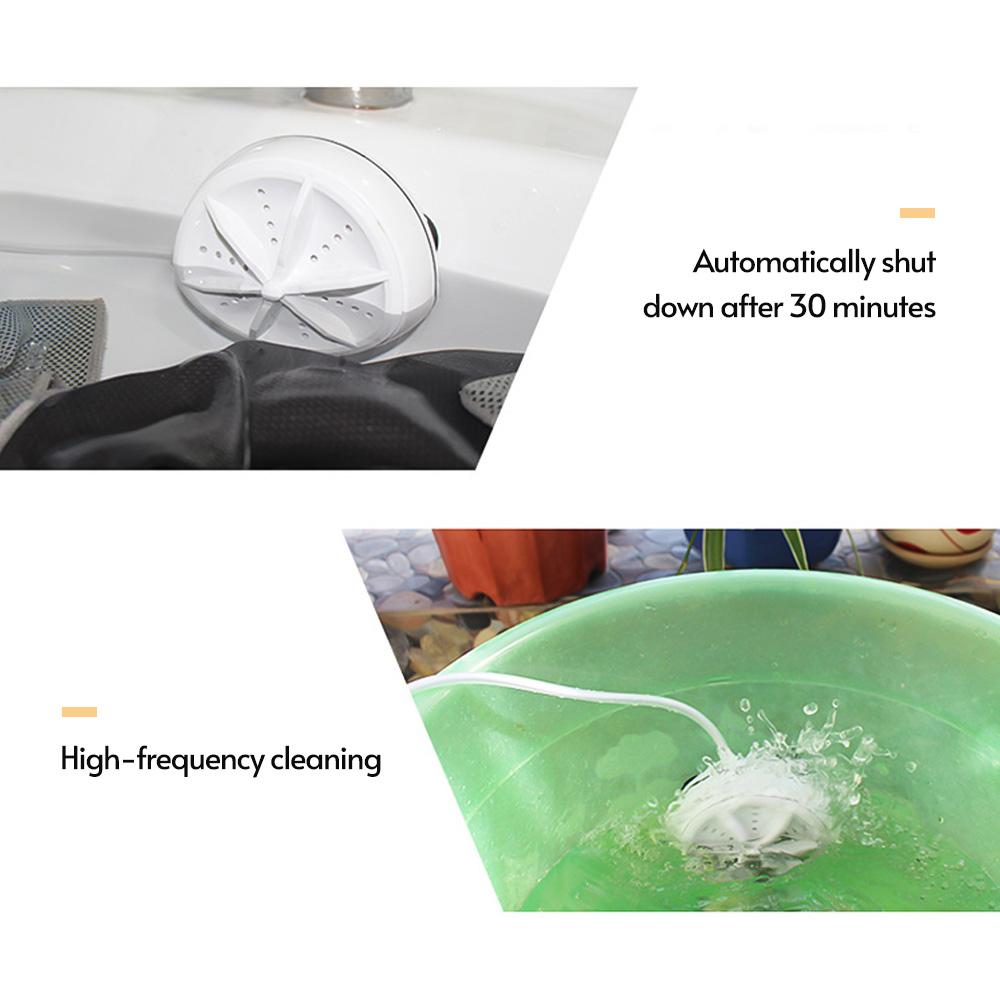 Máy giặt mini với tuabin tần số cao, sóng siêu âm và bọt khí để làm sạch luân phiên, loại bỏ bụi bẩn và làm sạch hiệu quả