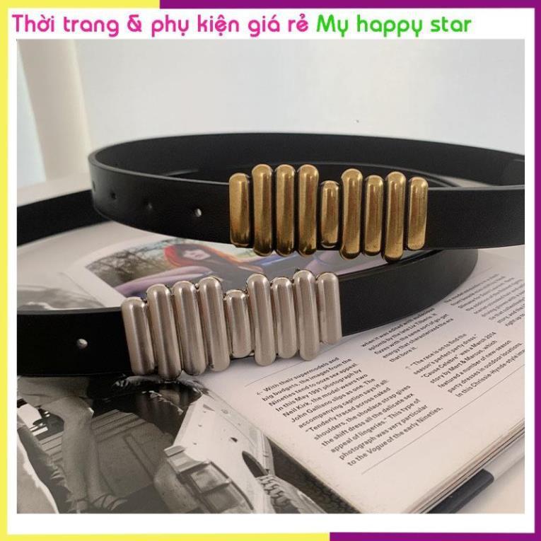 Thắt lưng bản nhỏ khóa kim loại cá tính TTL100