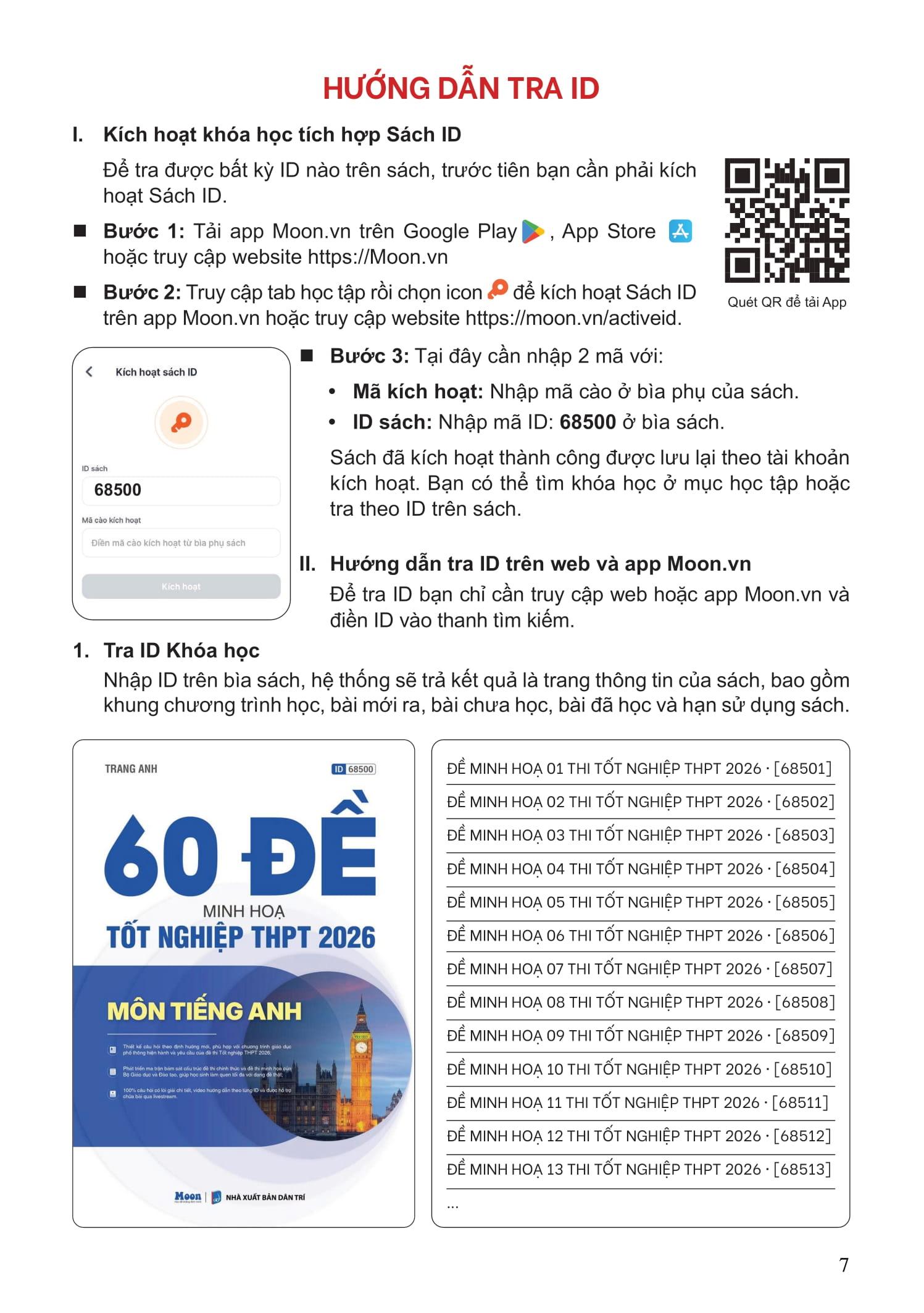 Sách - 60 Đề Minh Họa Tốt Nghiệp THPT 2026 - Môn Tiếng Anh