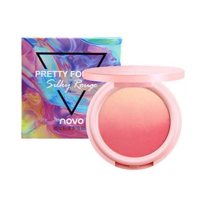 Phấn má hồng dạng nén loang màu Novo Pretty For You Silky Rouge