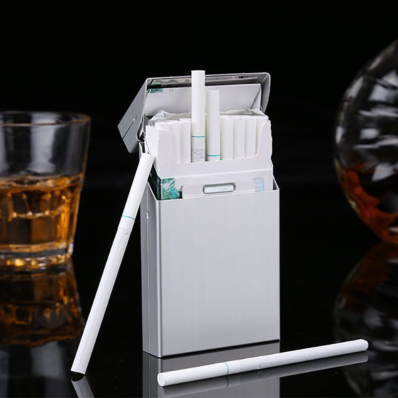 Hộp Đựng Thuốc 20 Điếu Dài Slim Hộp Nhôm Bóng Trơn