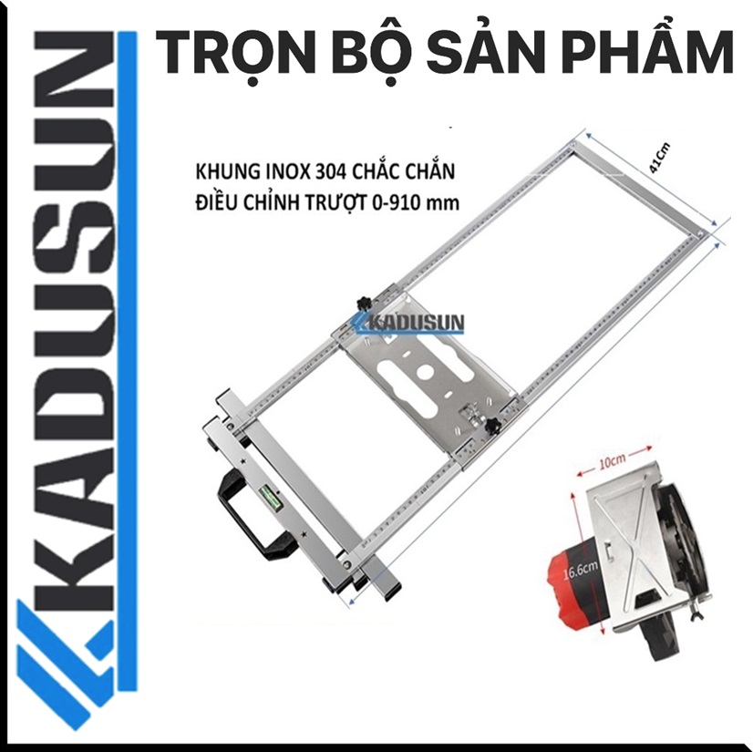 Khung cữ cố định máy cắt Kadusun | Chất liệu inox | Thép không gỉ cao cấp | Cắt gỗ | Gạch | đá | Thạch cao  | Hàng Nhập Khẩu [KADUSUN TOOLS]