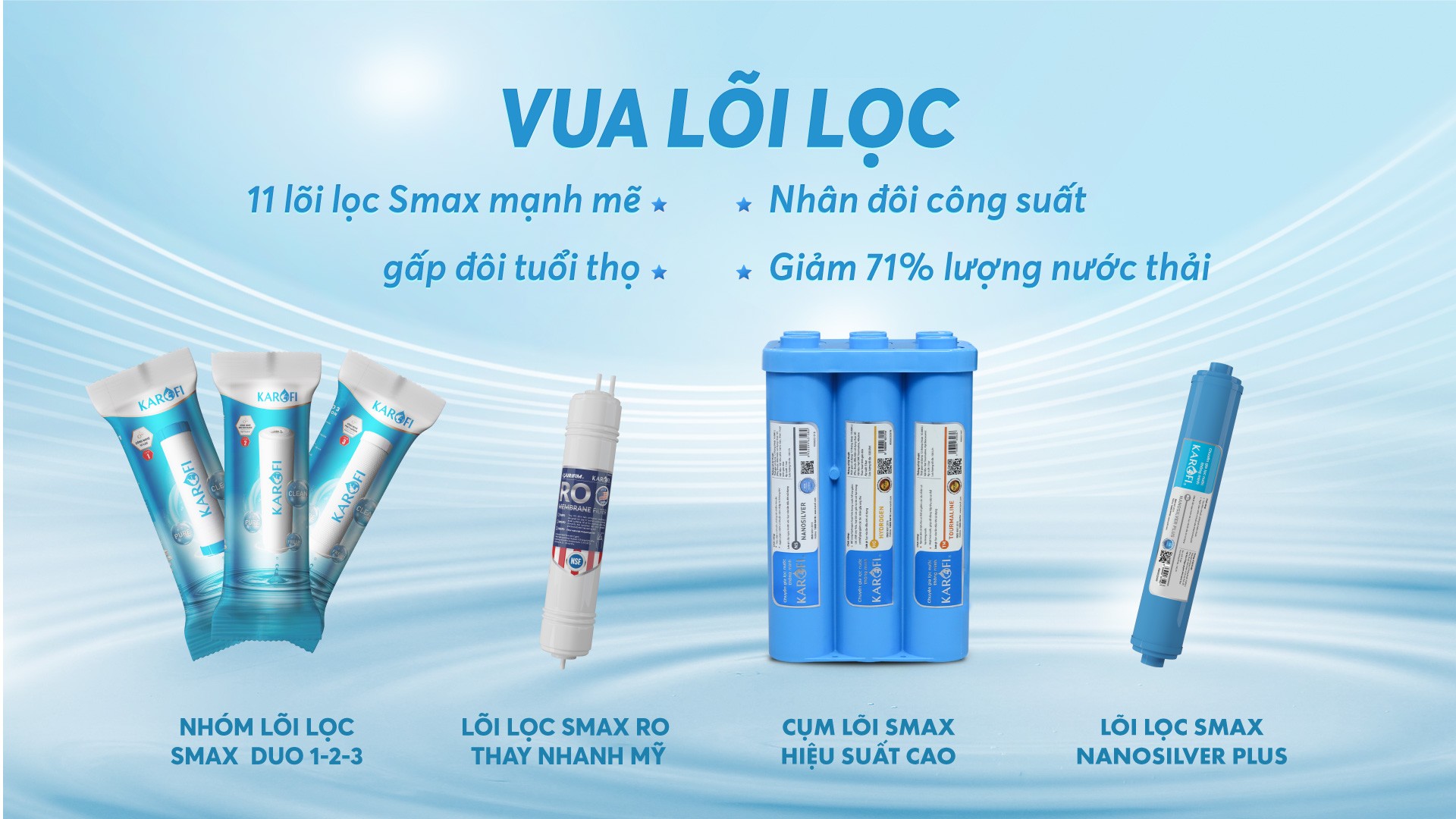 Máy Lọc Nước Nóng Lạnh KAROFI KAD-D66 (11 lõi lọc) - Hàng Chính Hãng