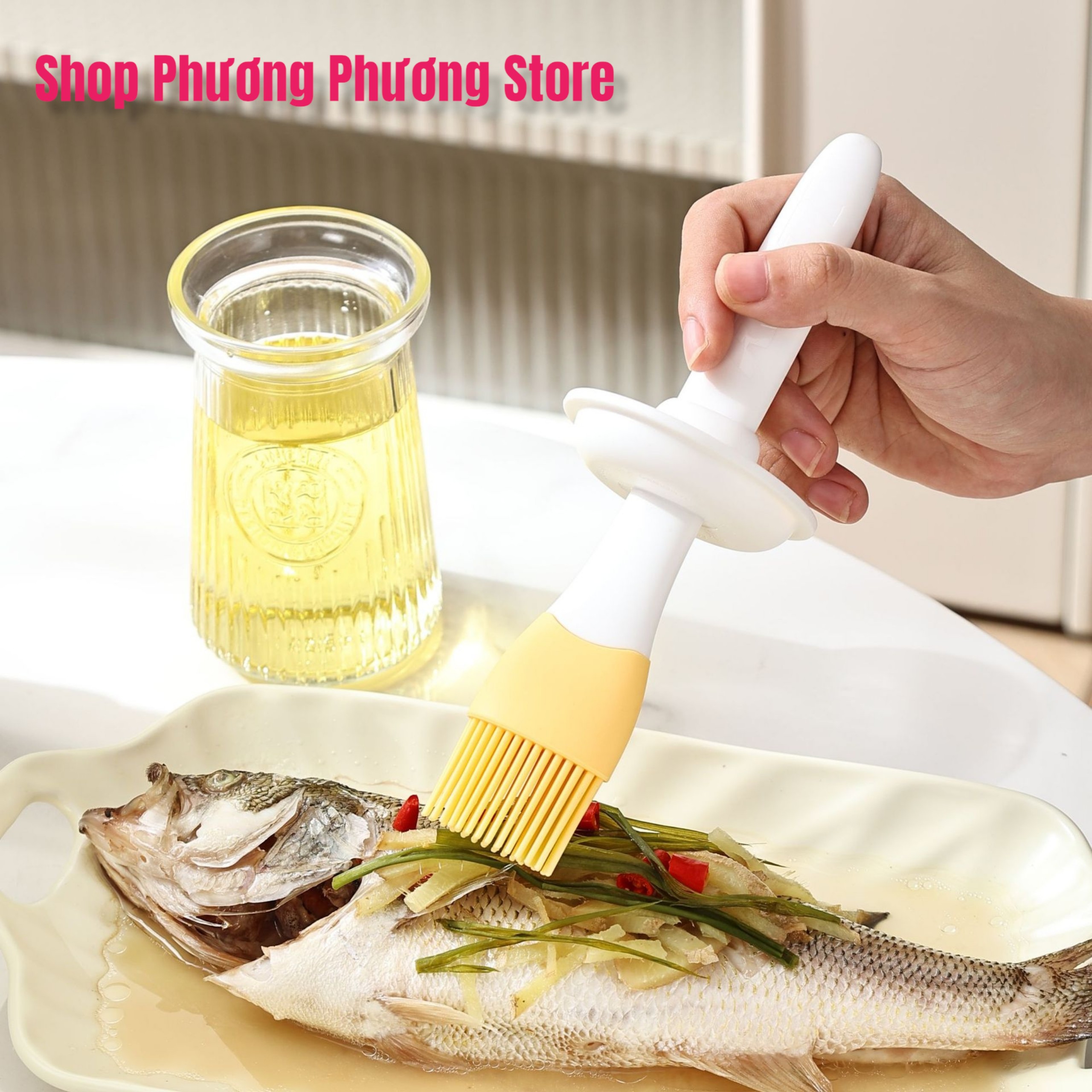 Bộ Chổi quét đồ dầu ăn, đồ nướng 2 in 1 Dành cho Nhà Hàng Nhà bếp Quán Ăn
