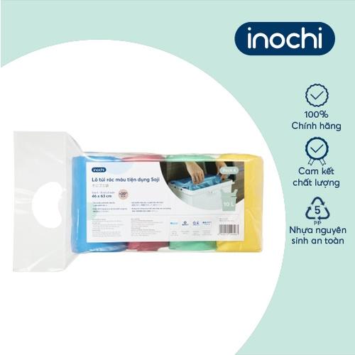 Lô túi rác màu tiện dụng Inochi - Soji 4 x10L