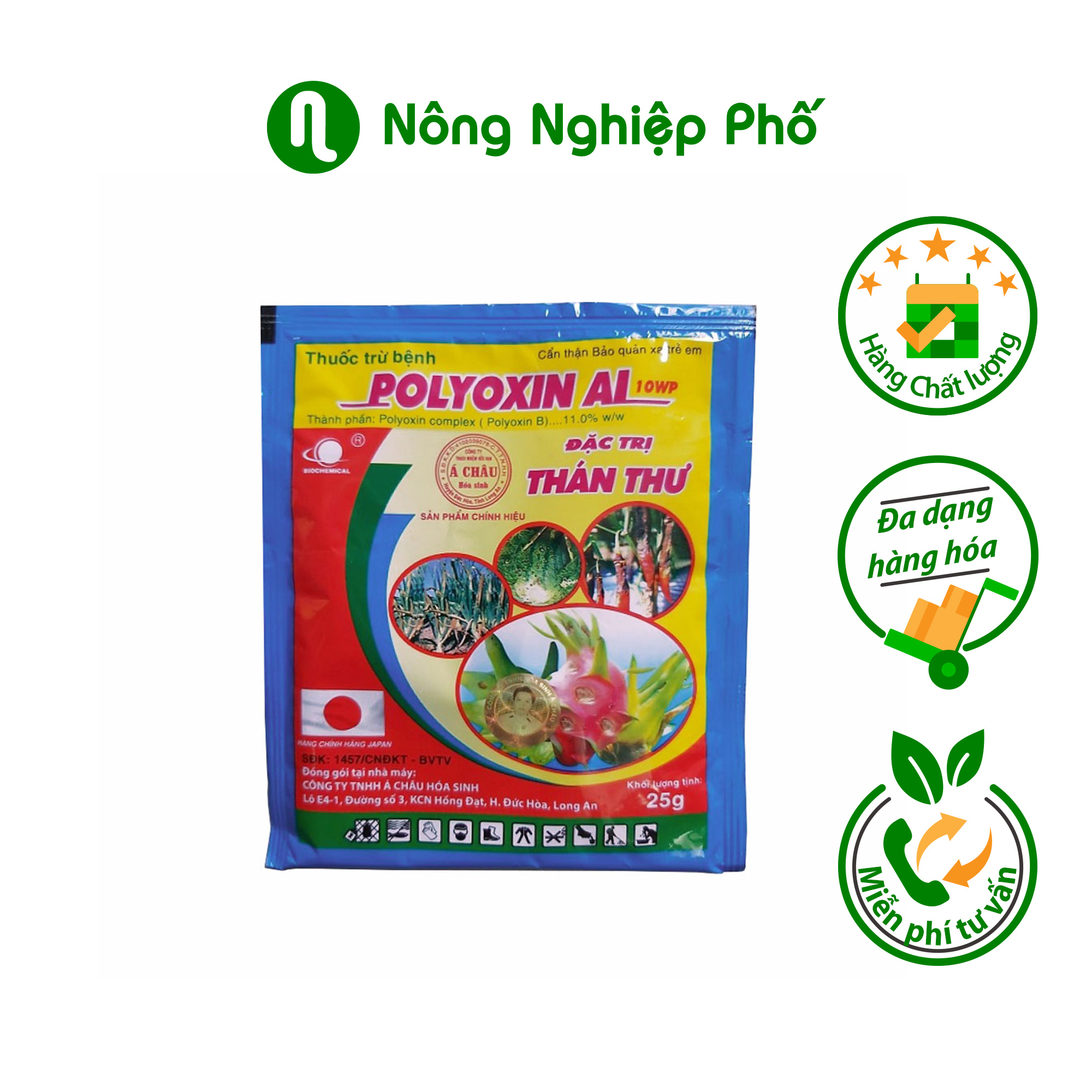 Polyoxin AL 10WP trừ bệnh cây trồng - Gói 25gram