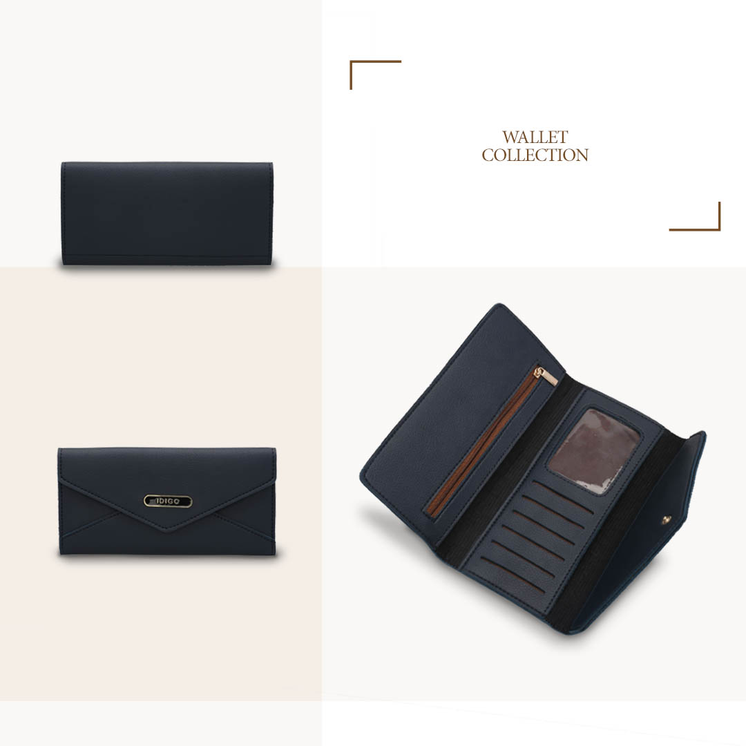 [QUÀ TẶNG - MÀU NGẪU NHIÊN] Ví nữ dài cầm tay IDIGO FW2-109-00