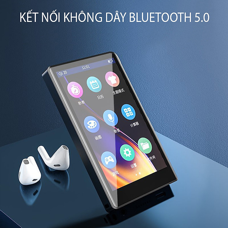Ruizu H9 - Máy Nghe Nhạc Lossless, Bluetooth 5.0, Màn Hình Cảm Ứng, Xem Video Full Hd, Có Loa Ngoài 32Gb - Hàng Chính Hãng - 32Gb