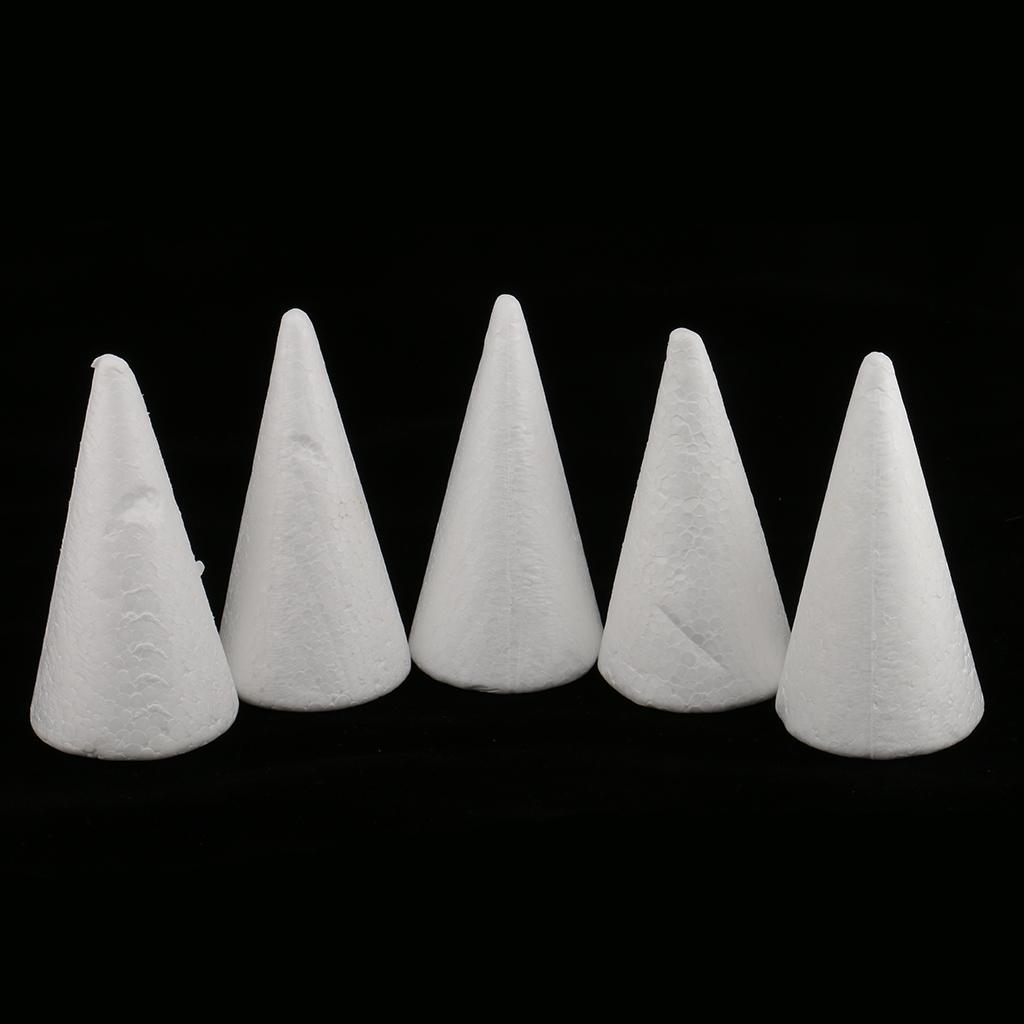 20Pcs 100mm Cone Shape Foam for Handmade Modelling Kids Crafts DIY