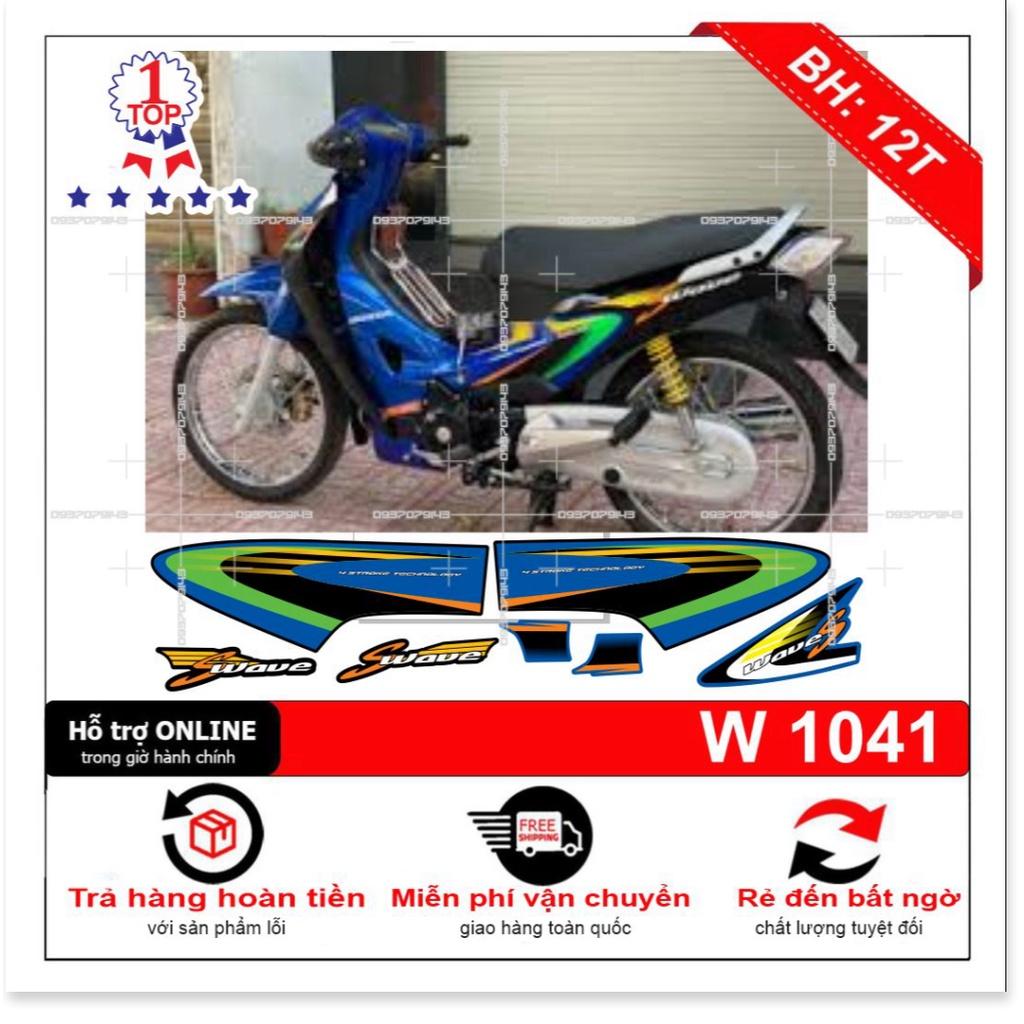 Tem rời dành cho wave S 125 xanh đen