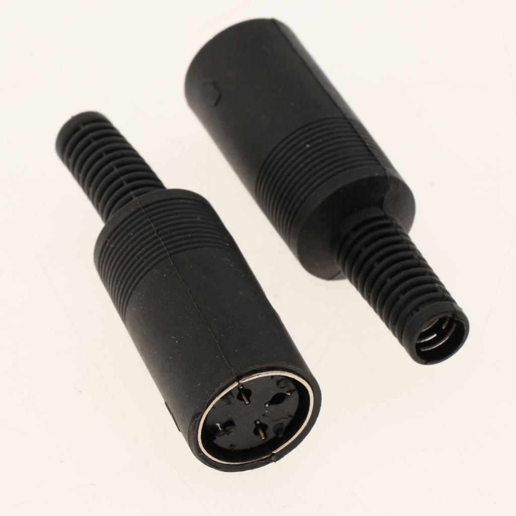 DIN Mini Pin Female Plug Audio Jack Connector for Keyboard/Mouse DIY