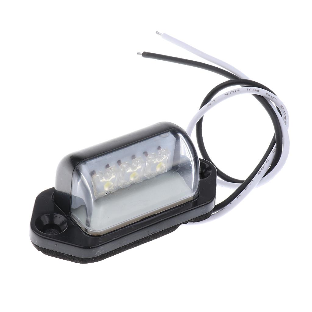 New Hot 3 LED Rear Lisence Number Plate Light Lamp Trailer Car Light 12/24V