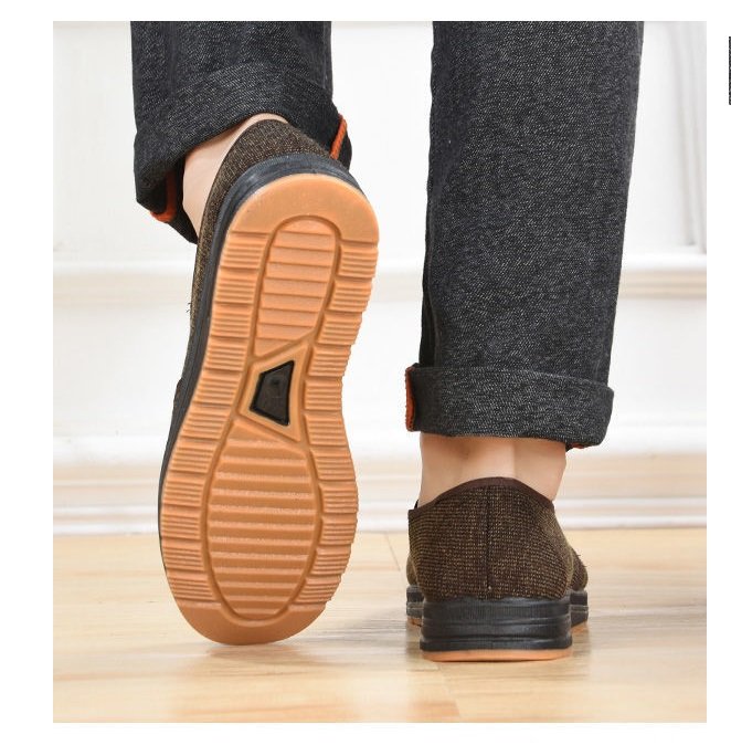 Giày lười nỉ nam chất liệu đế kết đi ôm chân vải mềm phù hợp mọi tuổi k206