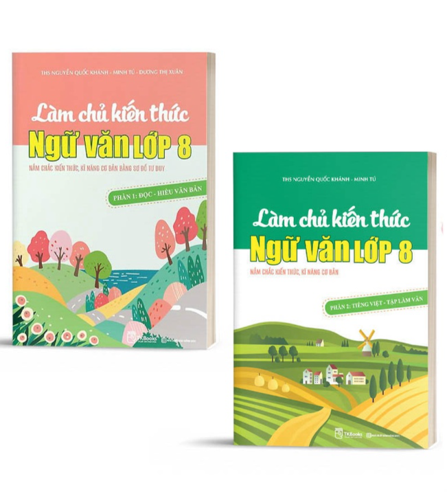 Sách Combo Làm chủ kiến thức ngữ văn lớp 8 - MCBOOKS- BẢN QUYỀN