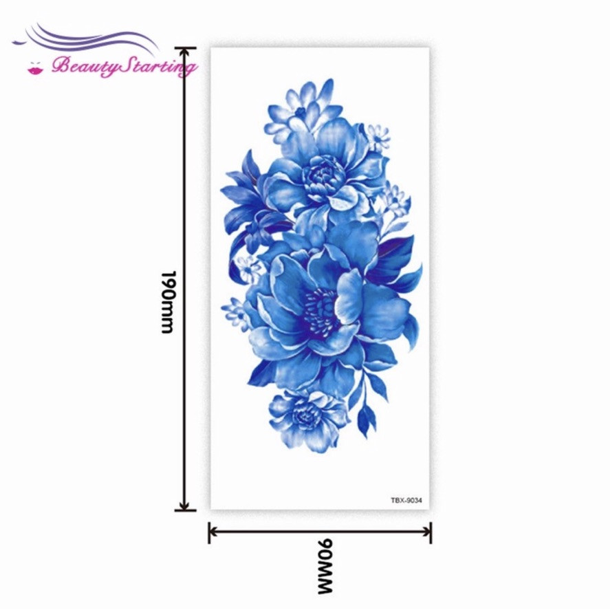 Hình xăm bông xanh