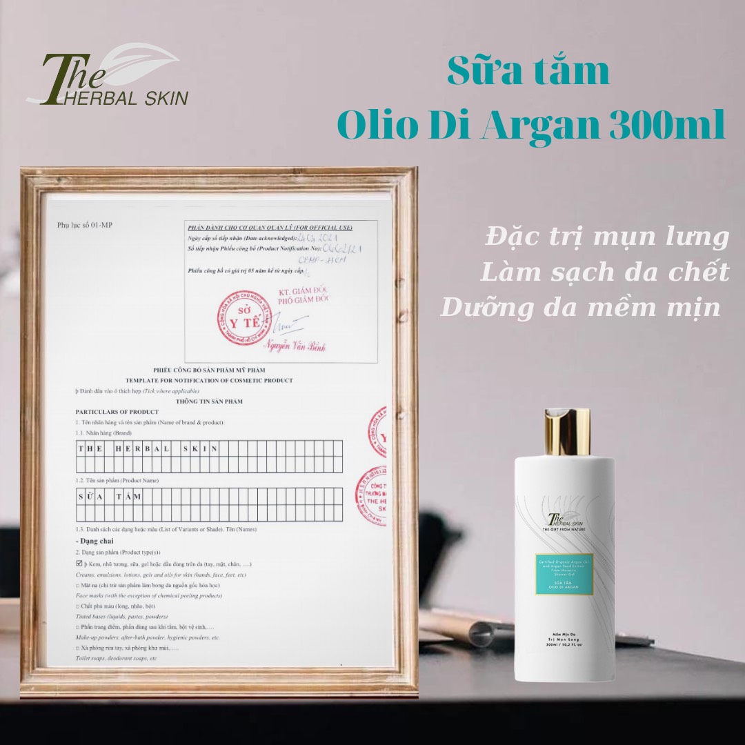 Sữa Tắm Oil Di Argan The Herbal Skin 300ml