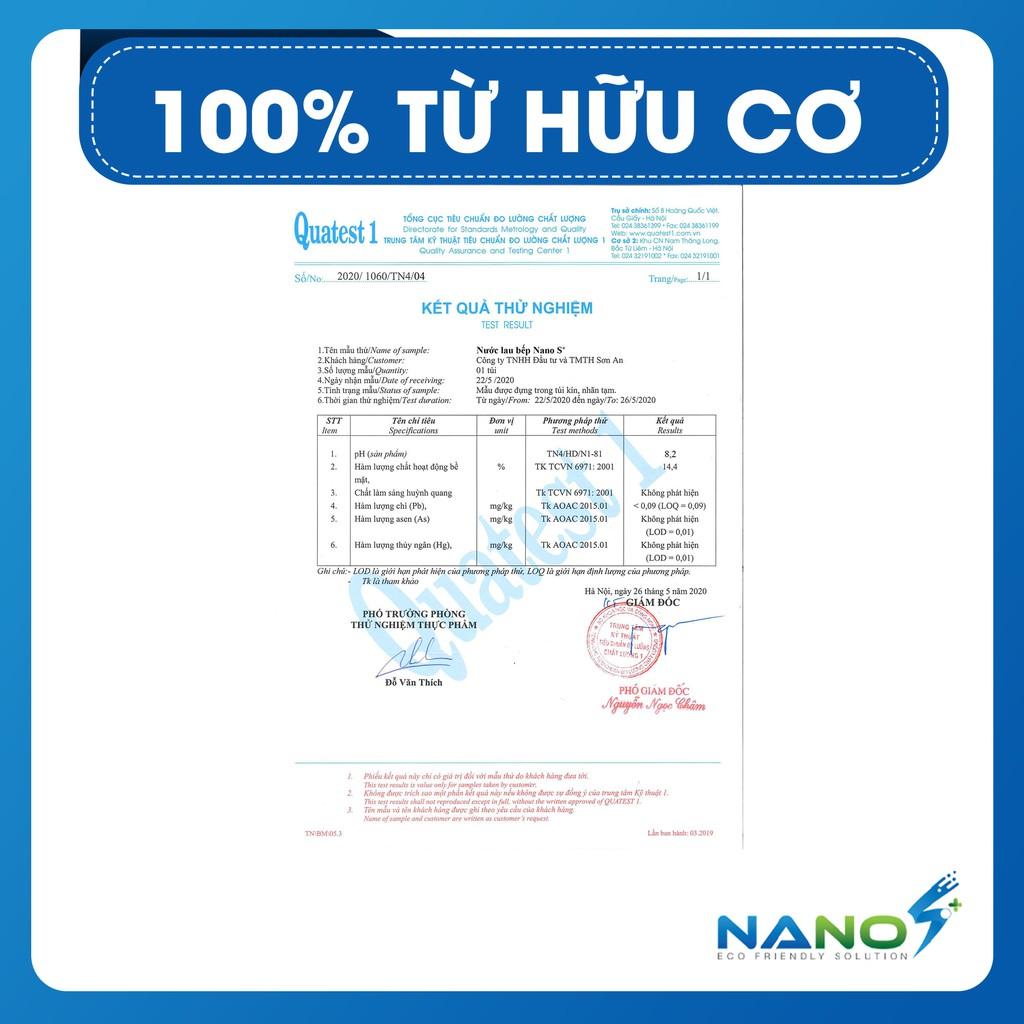 Nước tẩy rửa bếp NanoS* - 100% từ hữu cơ, diệt khuẩn 500ml