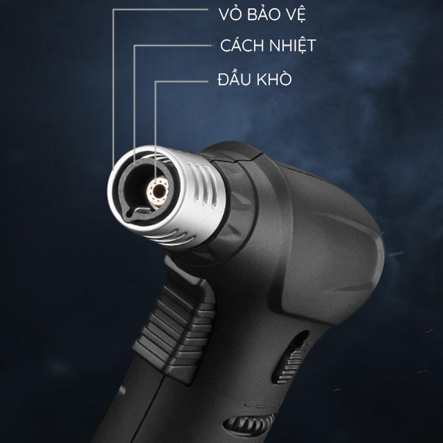 Vỏ Hột Quẹt Bật Lửa Khò 1 Tia Để Bàn Lubinski COB 801 Thiết Kế Đẹp Lạ Lửa Khò Mạnh Mẽ - Dùng Gas Cao Cấp