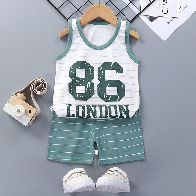 Bộ quần áo bé trai - Bộ London - Cotton 100% thoáng mát thấm hút mồ hôi an toàn cho bé